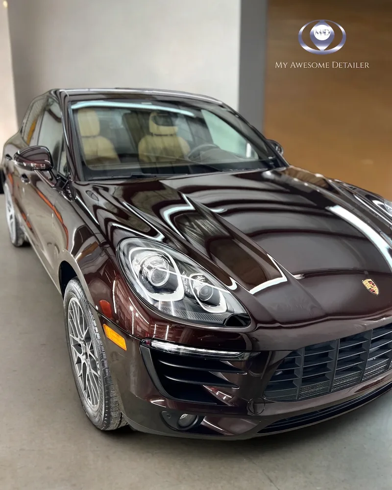 Brown Porsche Macan with PPF
